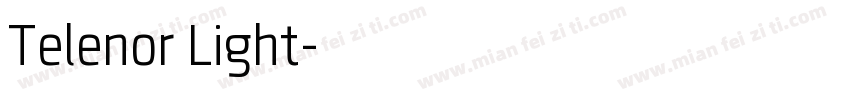 Telenor Light字体转换